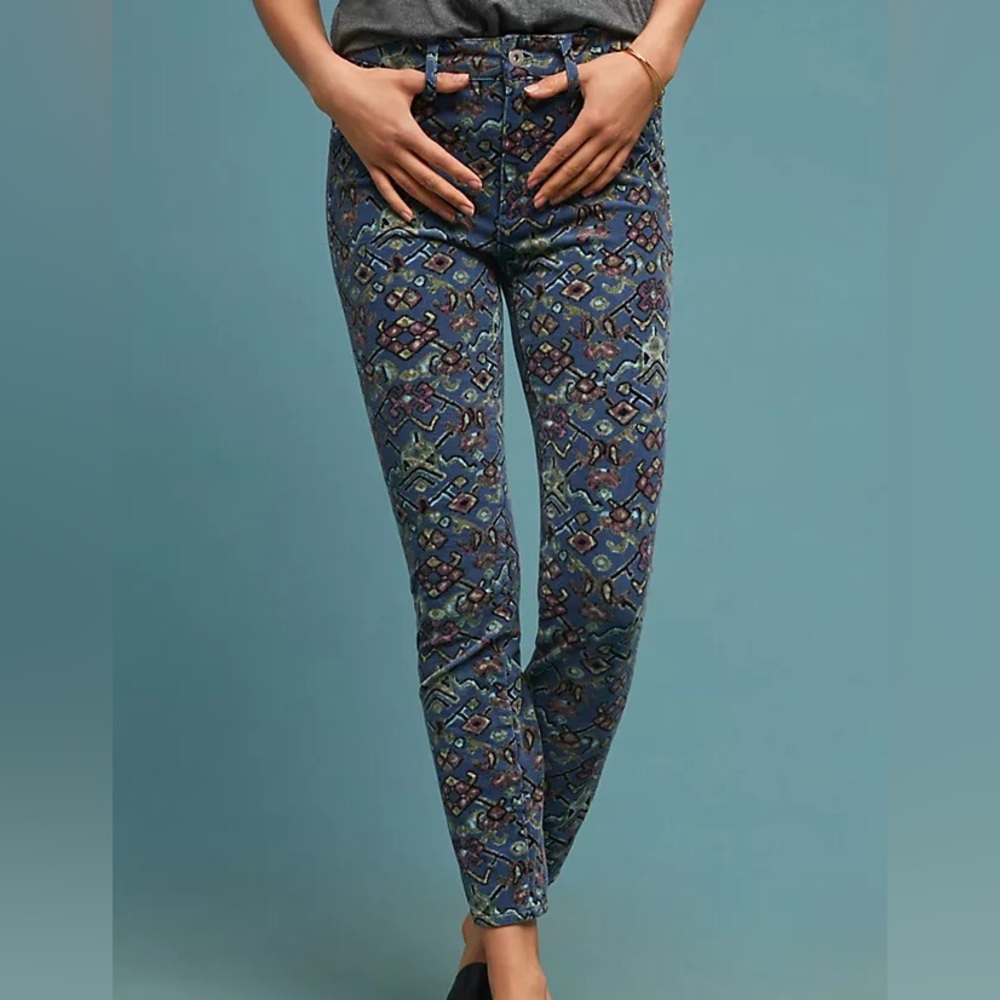Pilcro by Anthropologie Corduroy High-Rise Skinny Jeans Size 27